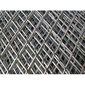 Diamond Hole Expanded Metal Sheet , Hot Dipped Galvanized Construction Expanded