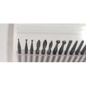 Standard Tungsten Carbide File 0.118" 3mm Shank Rotary Tool Cutting Burrs
