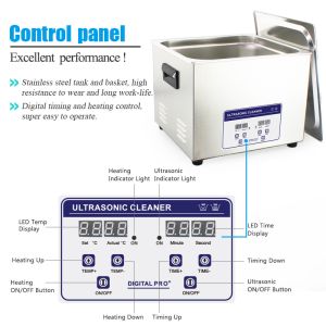 360w Electronics Industrial Digital Ultrasonic Cleaner Machinery For Hardware