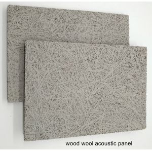 Office Wall Panels RAL Black Cement Board Wood Wool Acoustic Panel DIY Easy