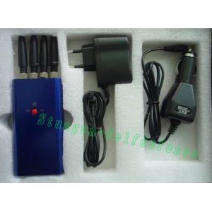 808KD Portable GSM+3G+GPS cell phone signal jamming
