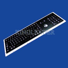 Stainless Steel Black Panel Mount Keyboard With Function Keys And Optical