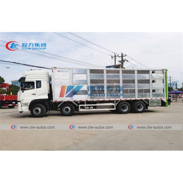 Aluminum Alloy Dongfeng 8X4 120 Units Animal Transport Truck