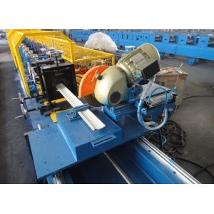 Automatically Punching PU Shutter Door Roll Forming Machine Flat Injection 24 *