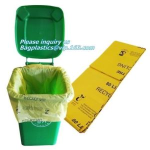 Biodegradable Compostable Garbage Bin Liners, Kitchen Bin Liner Compostable Flat