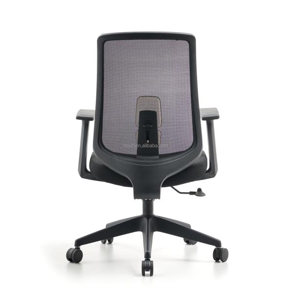 General Commercial Furniture M-062B Mesh Swivel Office Visitor Chair for Conference
