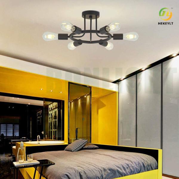 6 Heads Retro Industrial LED Ceiling Light For Living / Dining Room