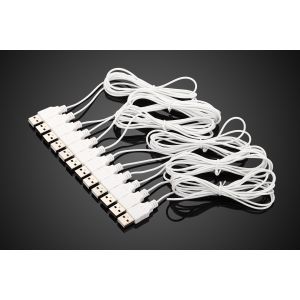 COMER 6 port alarm controller and charging security display system for cell