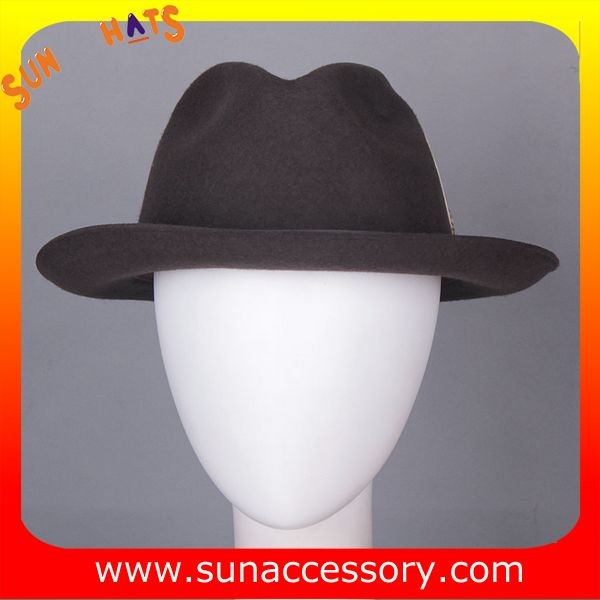 1088 Sun Accessory customized fashion mens fedora hats wool felt hats