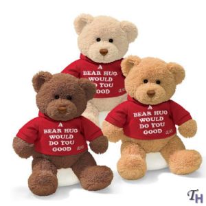 Personalized Plush Toys Three Brown Family Teddy Bear With T shirt