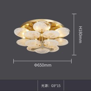 Modern Glass Industrial Retro Household Lamp Living Room chandelier ceiling