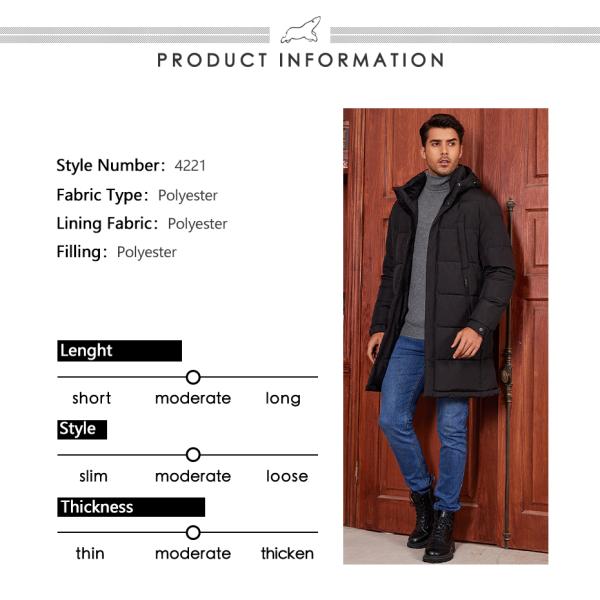 usiness-Style Long Hooded Winter Thickened Down Jacket – Your Winter Warmth Guardian