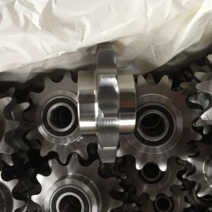 C Type Roller Chain Idler Sprocket 45C Material Customized With Heat Treatment