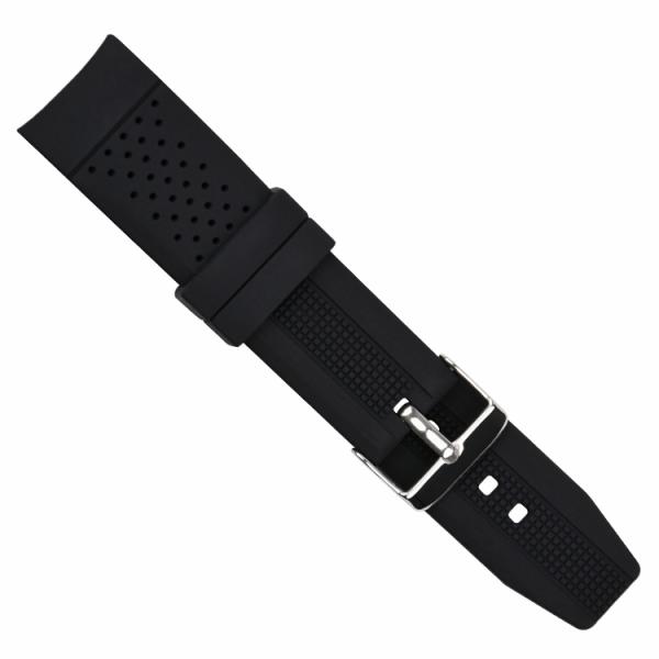 22mm Mens Rubber Watch Bands Breathable SGS ROHS passed