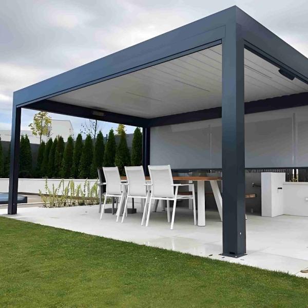 Buy Elegant Metal Roof Gazebo Modern Design Meets Storm-Resilience at wholesale prices