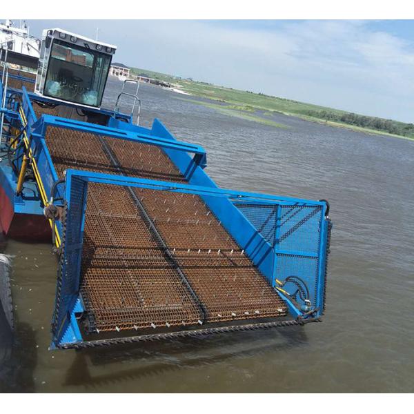 8 Cubic Capacity Lake Weed Cutter Machine For River Waterweed Reed Harvester