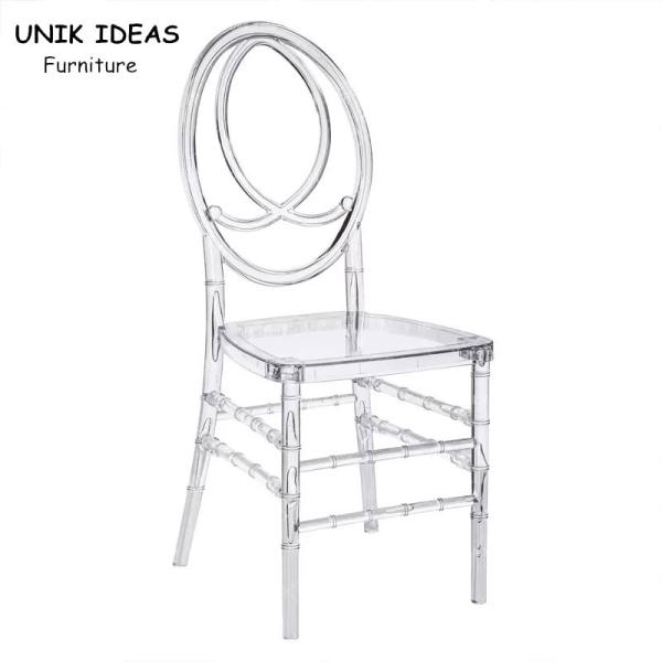 Buy Rental Wedding Banquet Chair Stacking Plastic Transparent Clear Phoenix Chair at wholesale prices