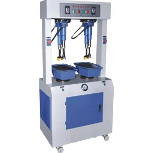 Double Head Hydraulic Sole Press Machine Low Noise Multiple Functional