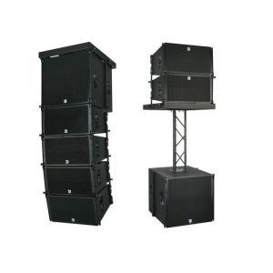 Pro Dj Powered Line Array System 10 Inch Speaker Box , Column Speaker System