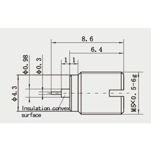 50Ohm Male Plug SUS Bulkhead SMP RF Connector