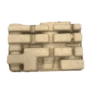 Natural Brown Moulded Pulp Tray Disposable Recycled 3mm Thickness