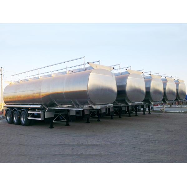 Aluminum Alloy 38000L Gasoline Fuel Tanker Semi Trailer 10000 Gallon