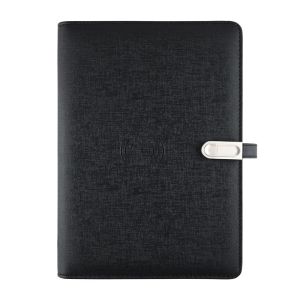 PU Leather B5 Wireless Charging Notebooks With Magnetic Flap Multifunctional