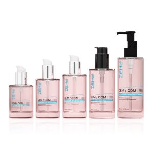 Customized Glass Cosmetic Bottle 100ml 120ml 150ml Serum Lotion Pump Bottle