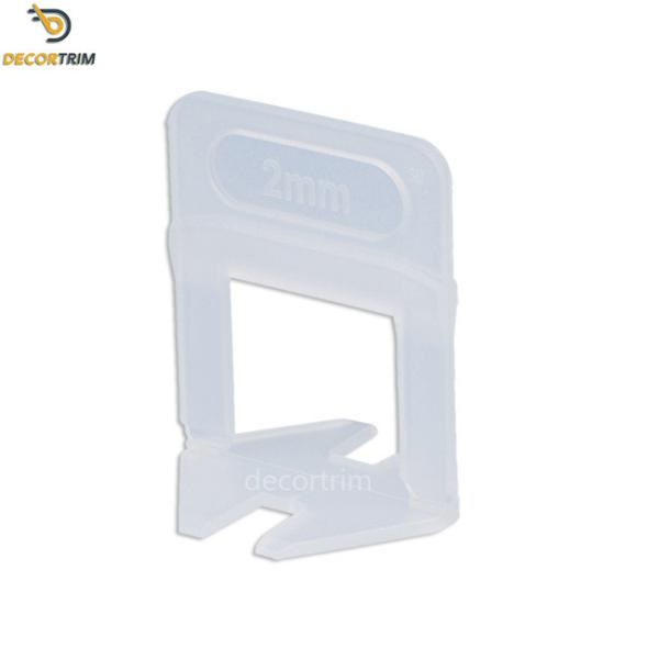 Buy Plasitc Ceramic Floor Tile Leveling Clips 1mm 1.5mm 2mm Thickness at wholesale prices