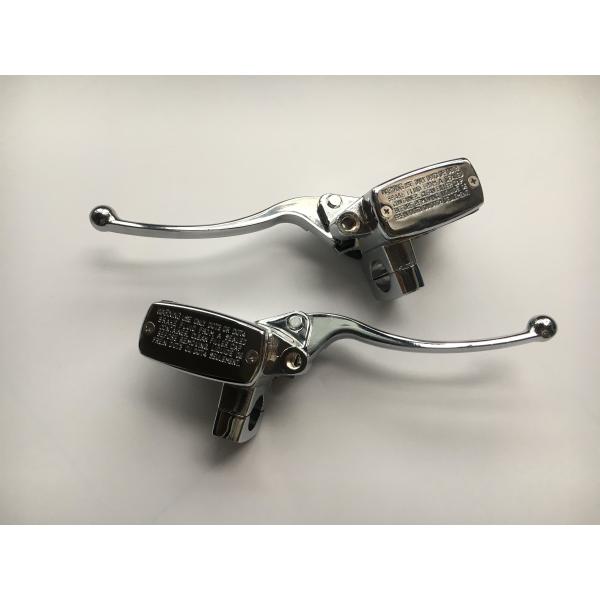 Buy 1 PAIR CHROME HARLEY DAVIDSON SPORTSTER IRON 883 12000 BRAKE MASTER CYLINDER at wholesale prices