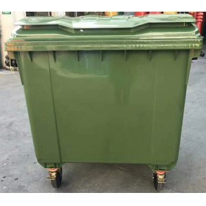 Trash can with pedals large plastic outdoor garbage dustbin for trailer