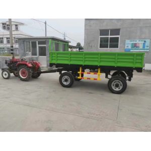 Self Dumping 25t-35t Cargo Draw Bar Design Full Trailer For Bulk Cargo Transport