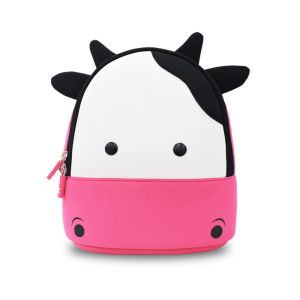 Soft Personalized Preschool Backpacks , Toddler Cow Backpack 24.5*22*7.5cm