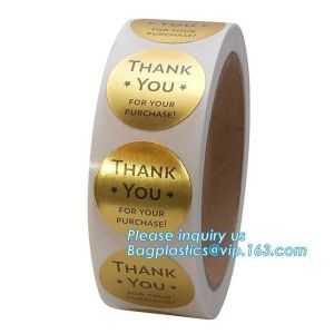 Custom foil sticker high quality gold self-adhesive foil vinyl sticker,Self