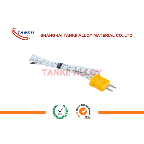High Temperature Silica fiberglass 1000 C Thermocouple Extension Wire 2*0.711mm with Yellow and Red Color