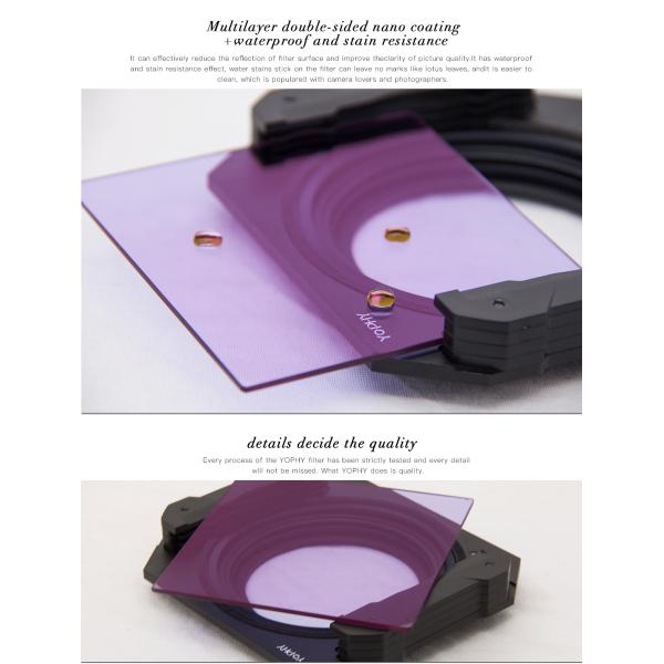 Universal Square Natural Night Filter With Filter Holder B270 Optical Glass Camera Lens