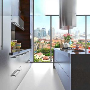 Custom Outdoor 304 Stainless Steel Kitchen Cabinet 22mm Tickness