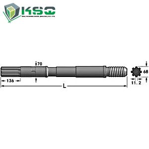 Quality Atlas Copco Drill Shank Adapter COP2160EX, COP 4050EX, COP4050MUX for sale