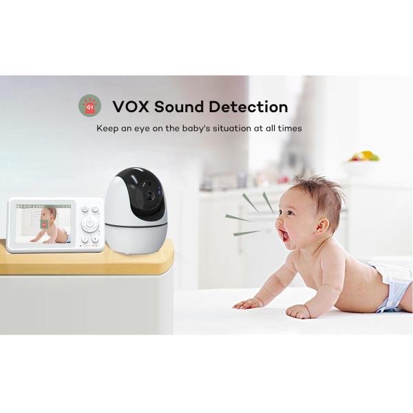 Buy 2 Way Full Hd Baby Monitor Up To 8 Hours Battery Life Baby Monitor No Wifi with 1 Camera 640 X 480P/15fps Video Resolution at wholesale prices