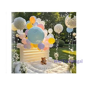 Luxury Inflatable Bounce Castle Jumping Trampoline Large White Inflatable Bounce