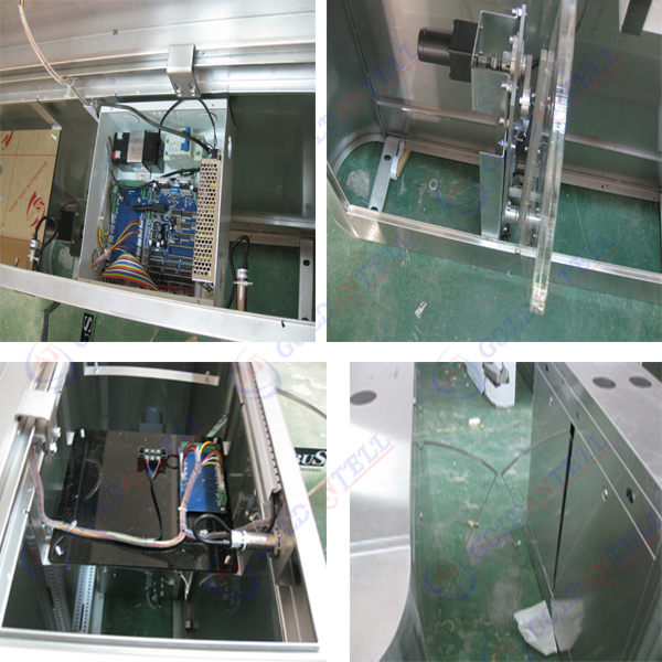 Retractable Flap Barrier Gate in shock absorber visitor management system