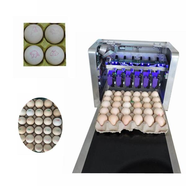 Quick Dry Cartridge Expiry Date Egg Marking Equipment / Egg Stamping Machine With 6 Print Nozzle