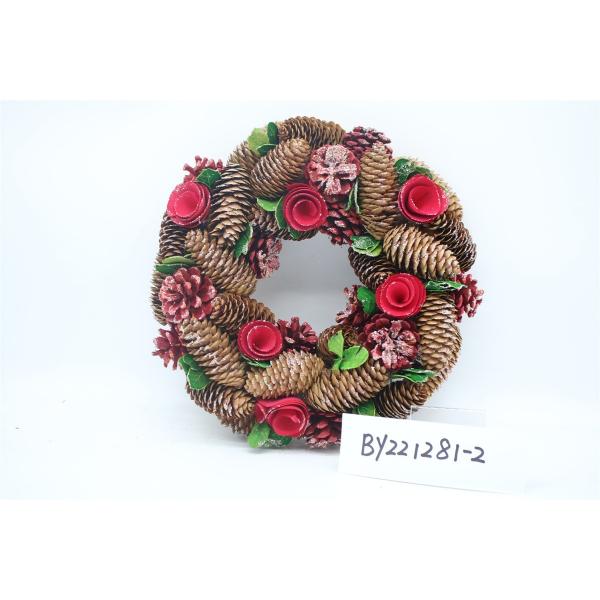 Wholesale Artificial Christmas Door Decoration Supplies Nature Pine Cone Large