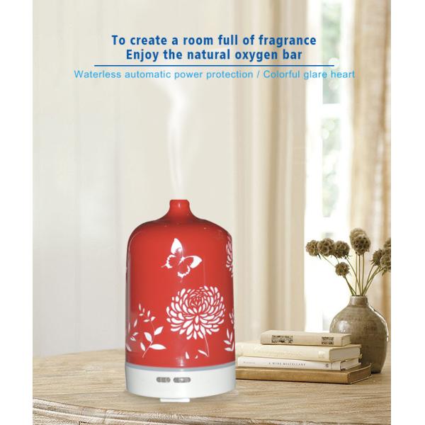 30-50m2 Red Electric Ceramic Aroma Diffuser ROHS Approval