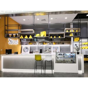 Laminate Coffee Shop Counter Display