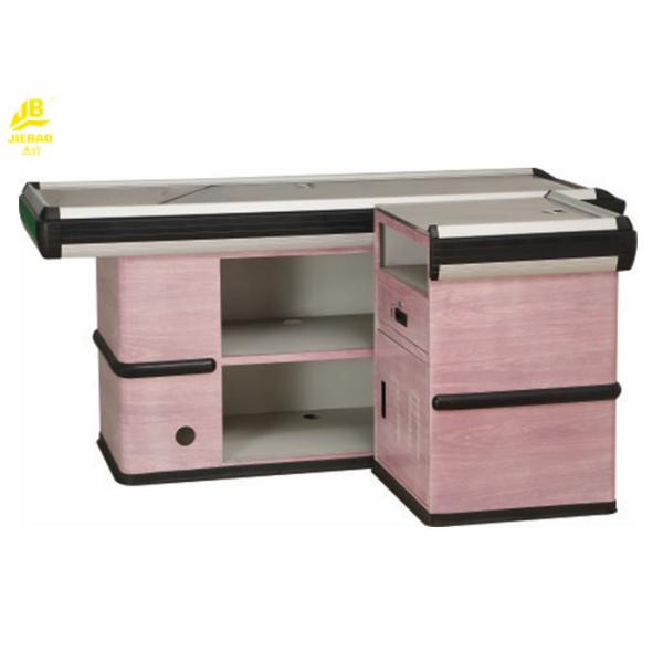 Buy 304 Stainless Steel Supermarket Checkout Counter 1800x600x850mm Dimension at wholesale prices