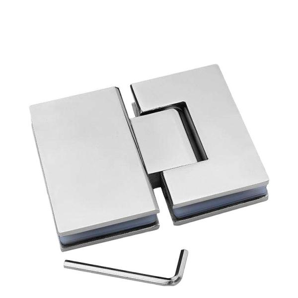 Stainless Steel 304 Door Window Hinges with Matt Black Finish 180 Degree Glass