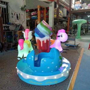 3 Seats Fun Carousel Kiddie Ride Amusement Doll Machine Customized