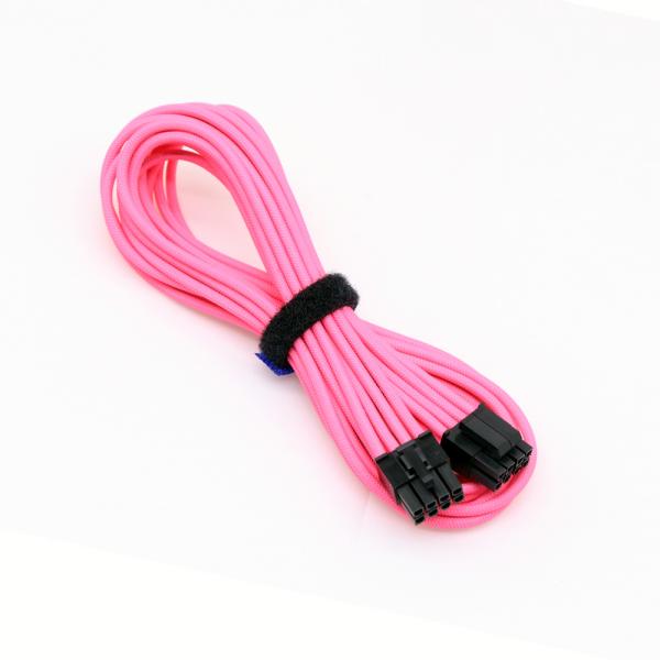 Modular Cable for Power Supply Bright Braided Power Supply Modular Cable Kits 24 Pin 8Pin 6Pin Length 630mm Gold Pink