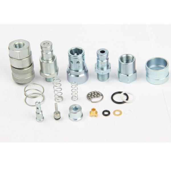 Buy Carbon Steel Flat Face Hydraulic Quick Couplers 1/4 Inch Chrome Three LSQ-PD at wholesale prices